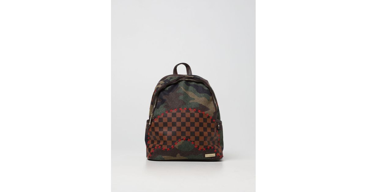 SPRAYGROUND: backpack in vegan leather with shark mouth - Brown