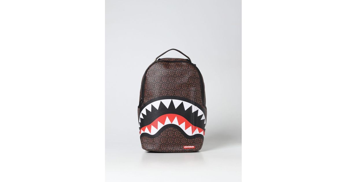 Backpacks Sprayground - Shark bag Paris in brown - 910D3931NSZ