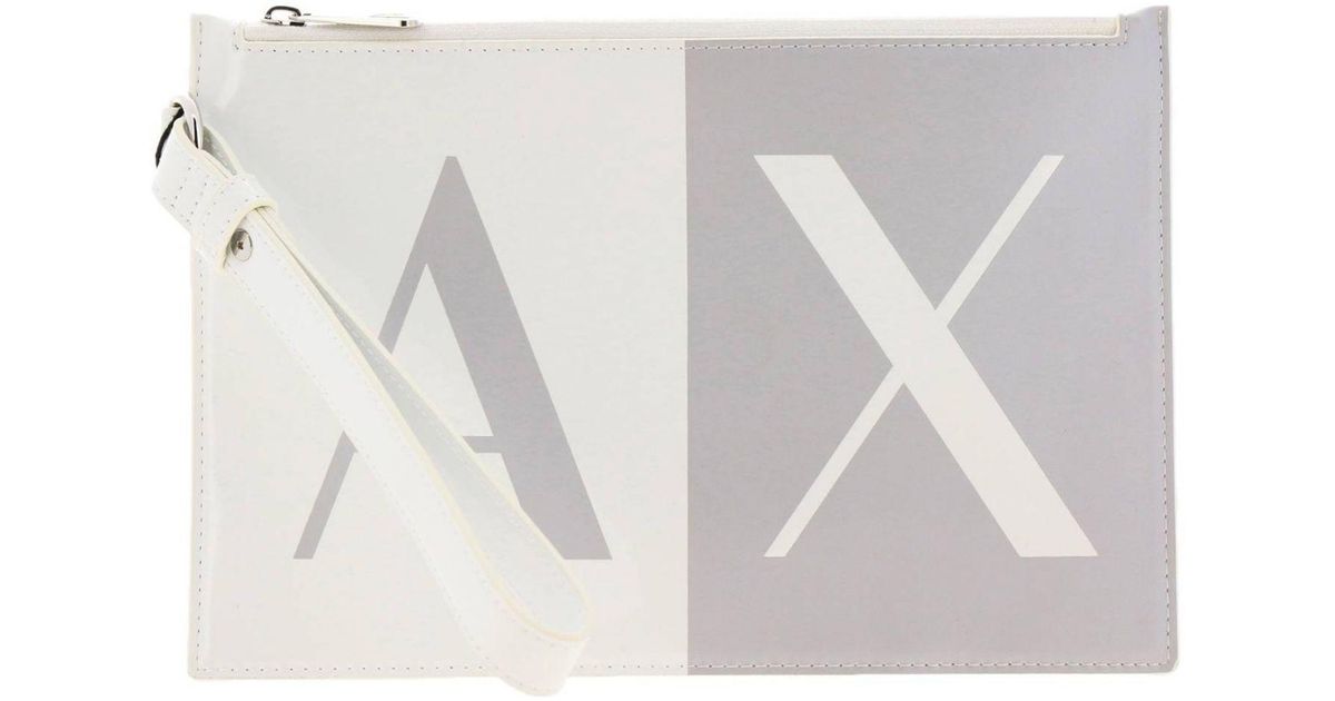 armani exchange clutch