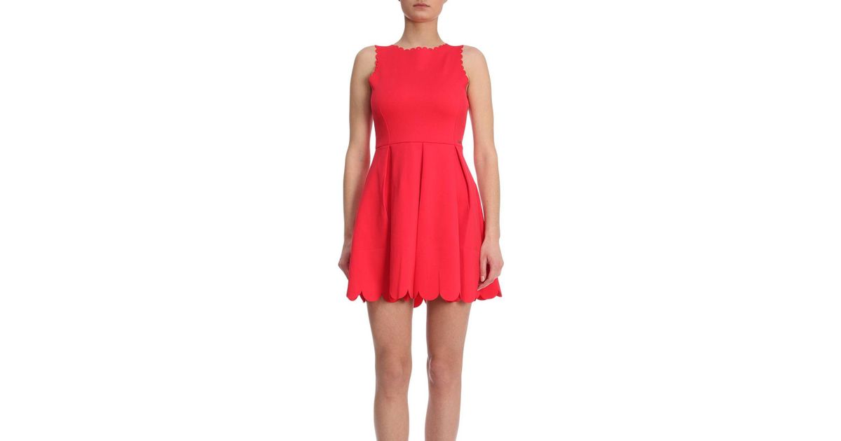 Armani Exchange Dress Women in Red - Lyst