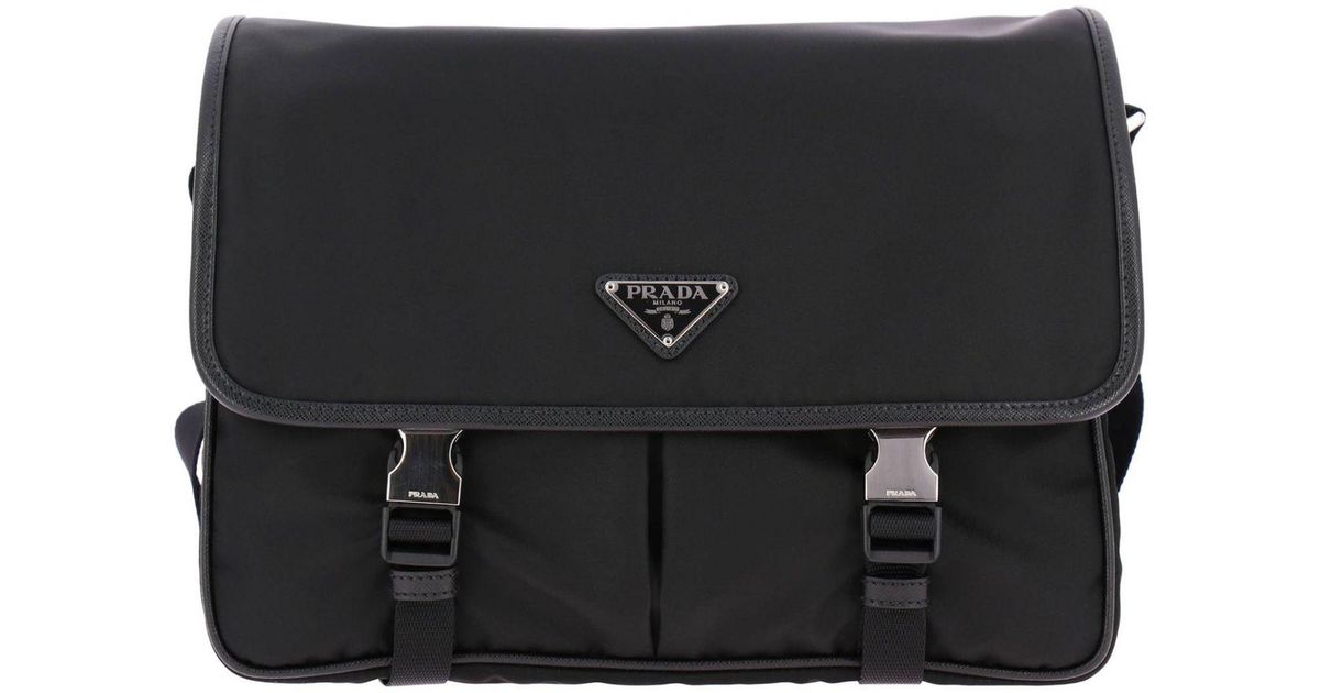 Prada Synthetic Shoulder Bag Bags Men in Black for Men Lyst