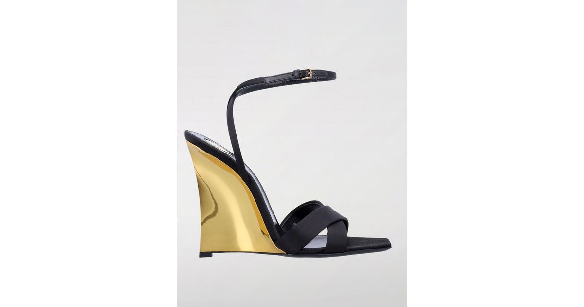 Saint Laurent Flat Shoes in Black Lyst UK - Main Image