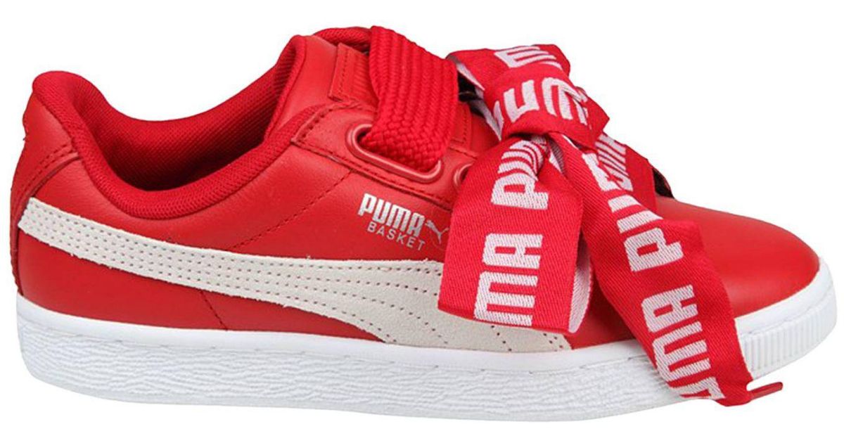 puma red woman sneakers