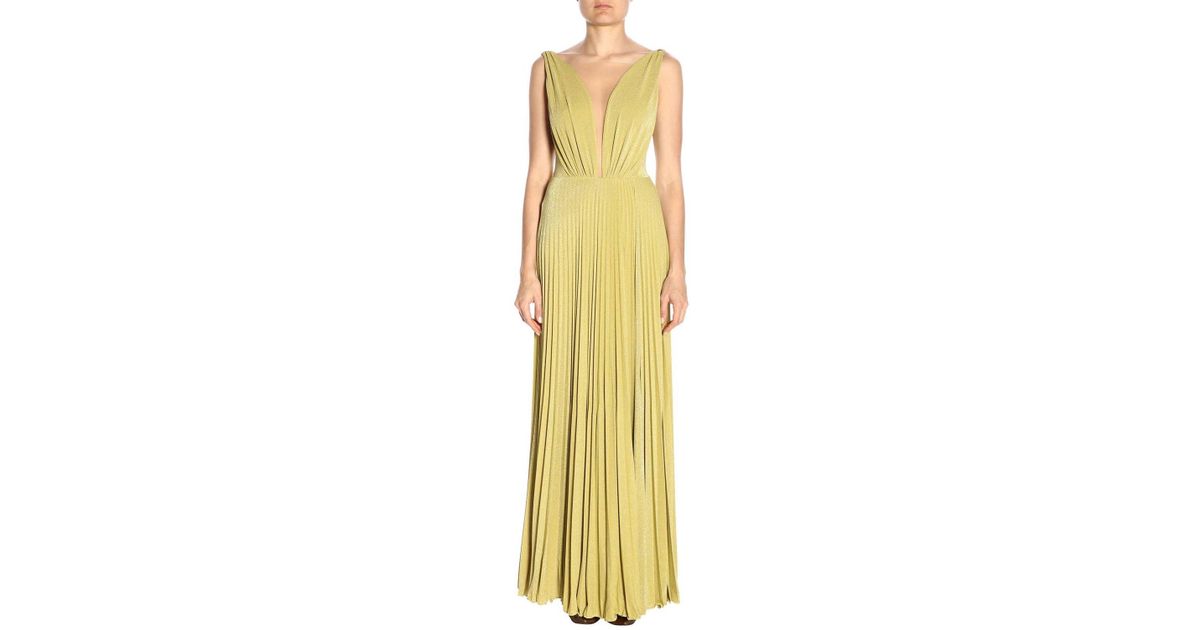 elisabetta franchi yellow dress