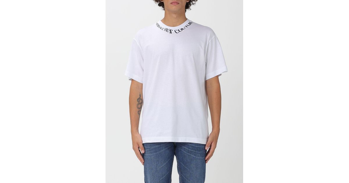 Versace Jeans Couture T-Shirt in White for Men | Lyst Canada