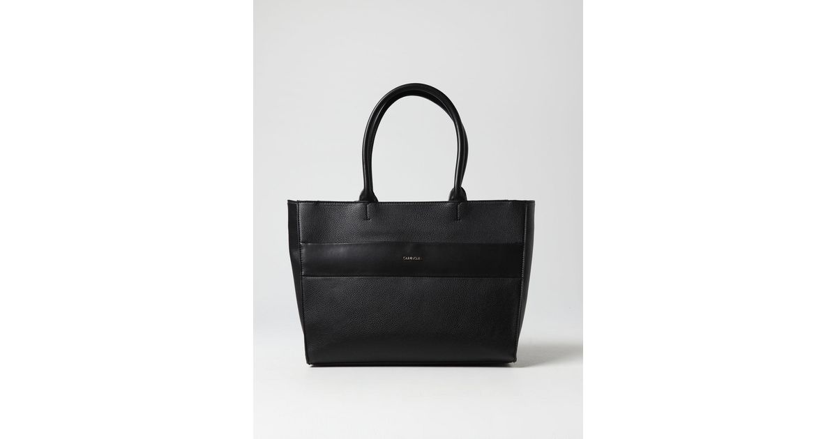 Calvin Klein Tote Bags in Black | Lyst