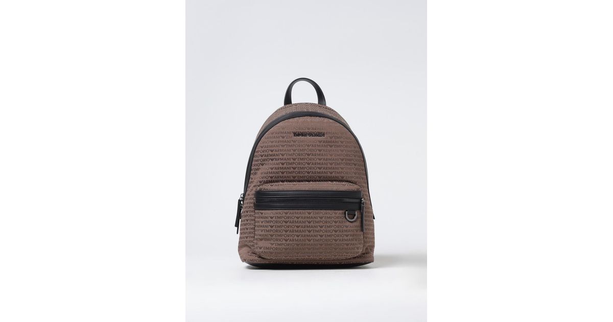 Emporio Armani Tan Leather Backpack Emporio Armani Rucksack Damen Leather Giorgio Armani Tasche  main image 4