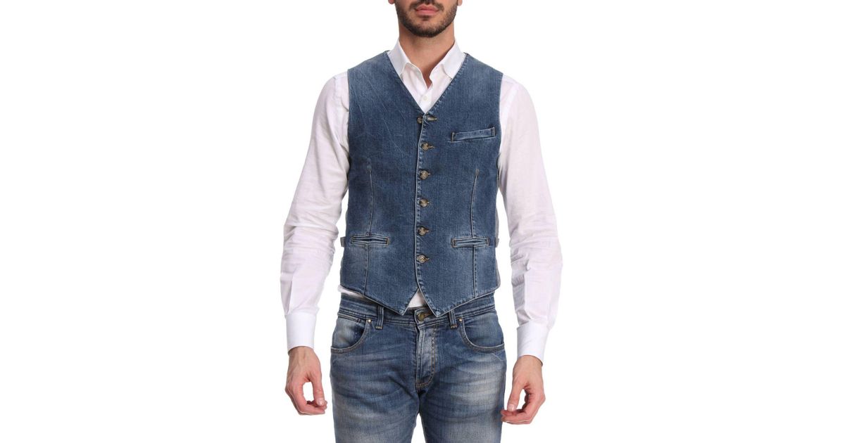 denim suit vest