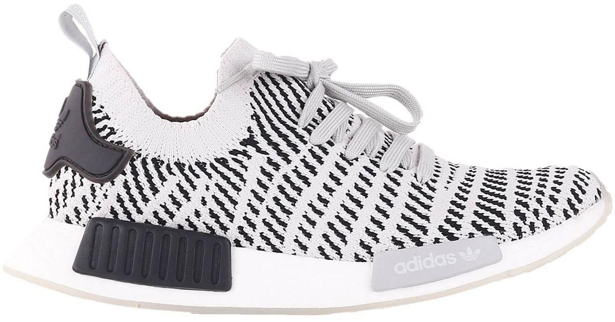 nmd black and white stripes