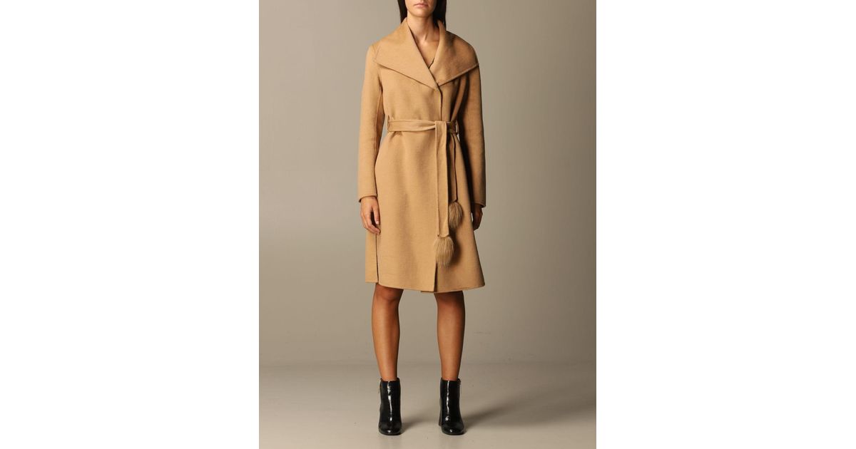 liu jo camel coat