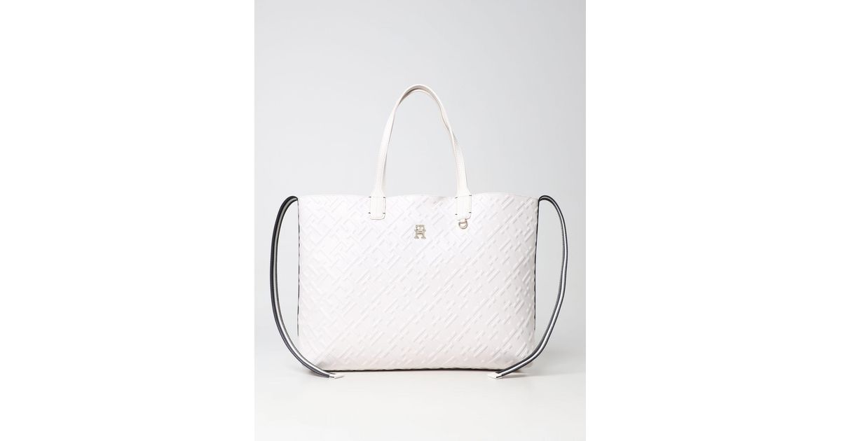 Tommy Hilfiger Tote Bags in White | Lyst