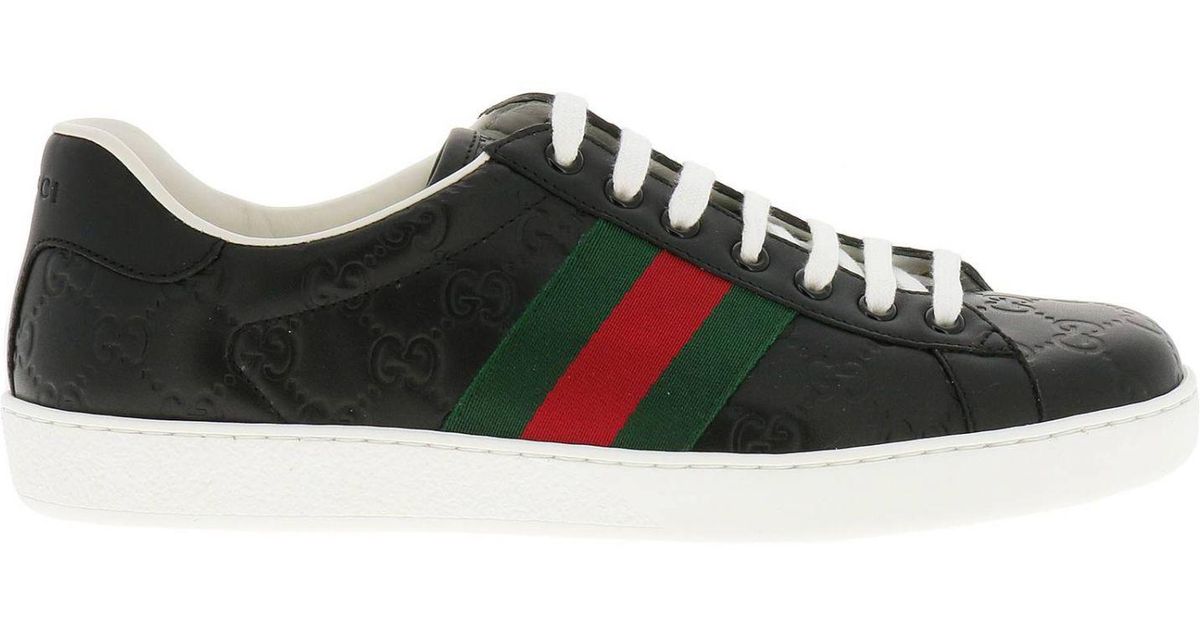 gucci sneakers black mens