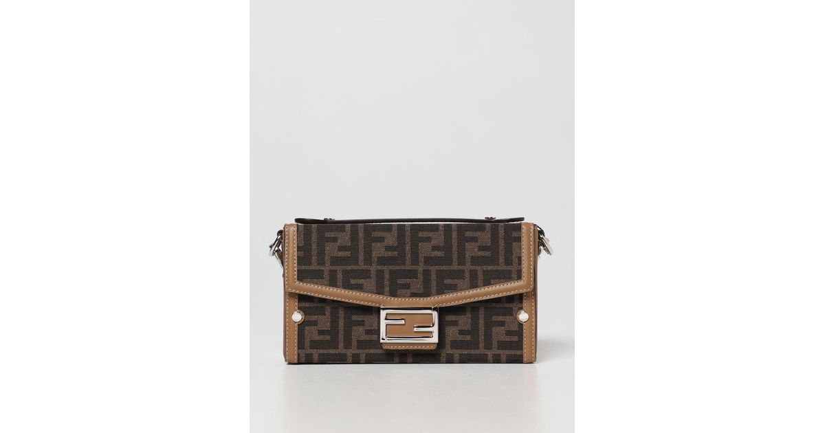 Fendi Shoulder Bag Man in Gray for Men Lyst