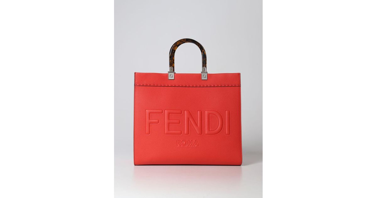 Fendi Tote Bags Woman in Red Lyst