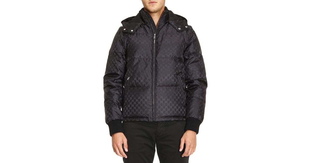 gucci black puffer jacket