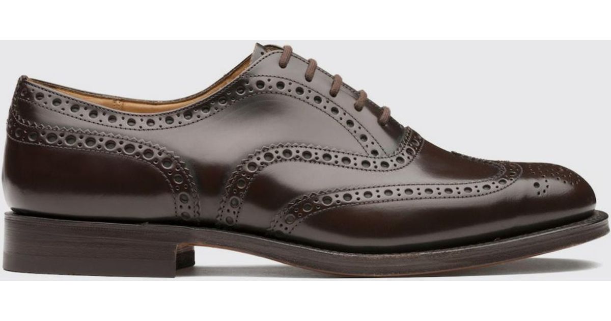 Church s Leather Derby Shoes With Brogue Motif In Brown For Men Lyst church-s-leather-derby-shoes-with-brogue-motif-in-brown-for-men-lyst