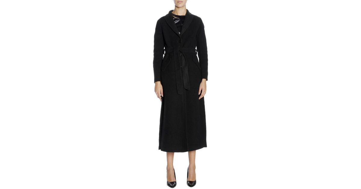 armani exchange black coat