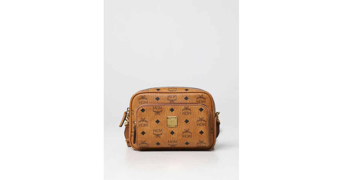 MCM Visetos-Print Messenger Bag - Brown for Men