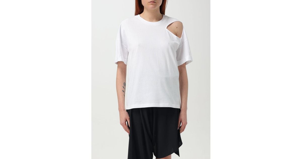 Tシャツ・カットソー FEDERICA TOSI Women Tunic Tops 31110 304 WHITE Federica Tosi Top Woman Color White | ModeSens