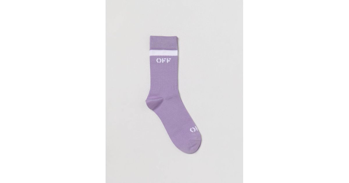 Off-White c/o Virgil Abloh Socks in Purple