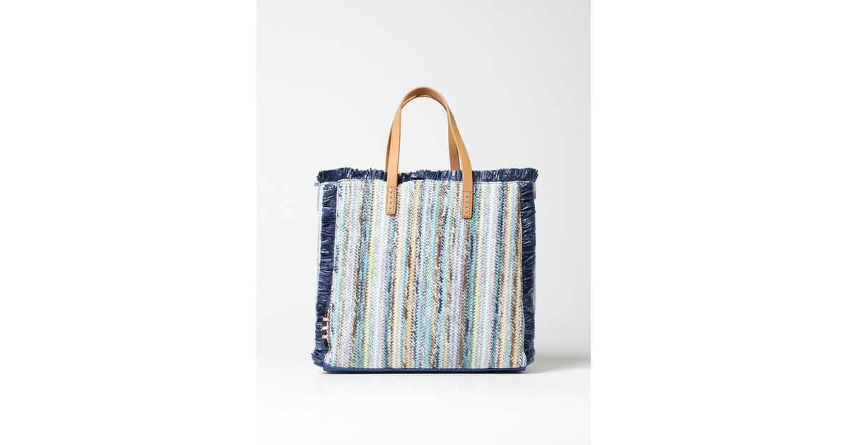 Manila Grace Tote Bags in Blue Lyst