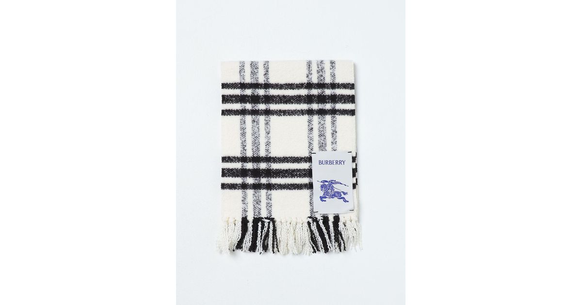 Burberry Scarf in White Lyst UK