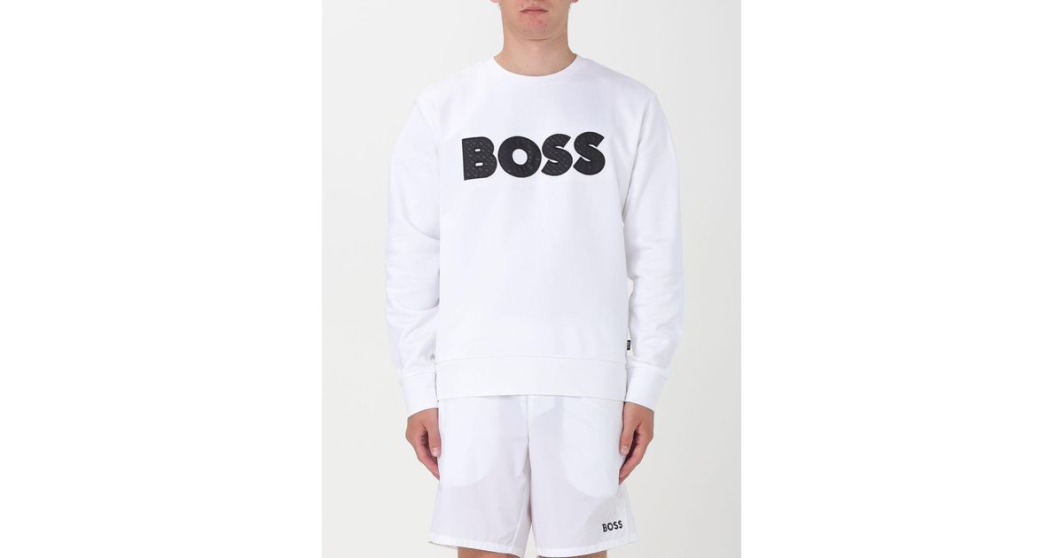 Hugo boss cheap white sweatshirt