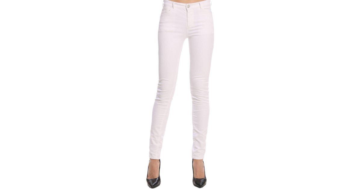 white armani jeans womens