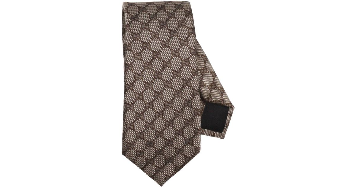 Gucci 7 Cm Pure Silk Tie With Classic 