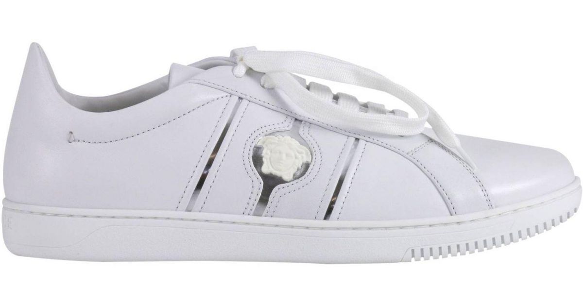 versace shoes men white