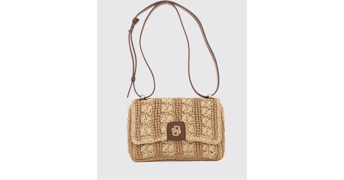 BOSS Crochet Raffia Bag in Natural | Lyst