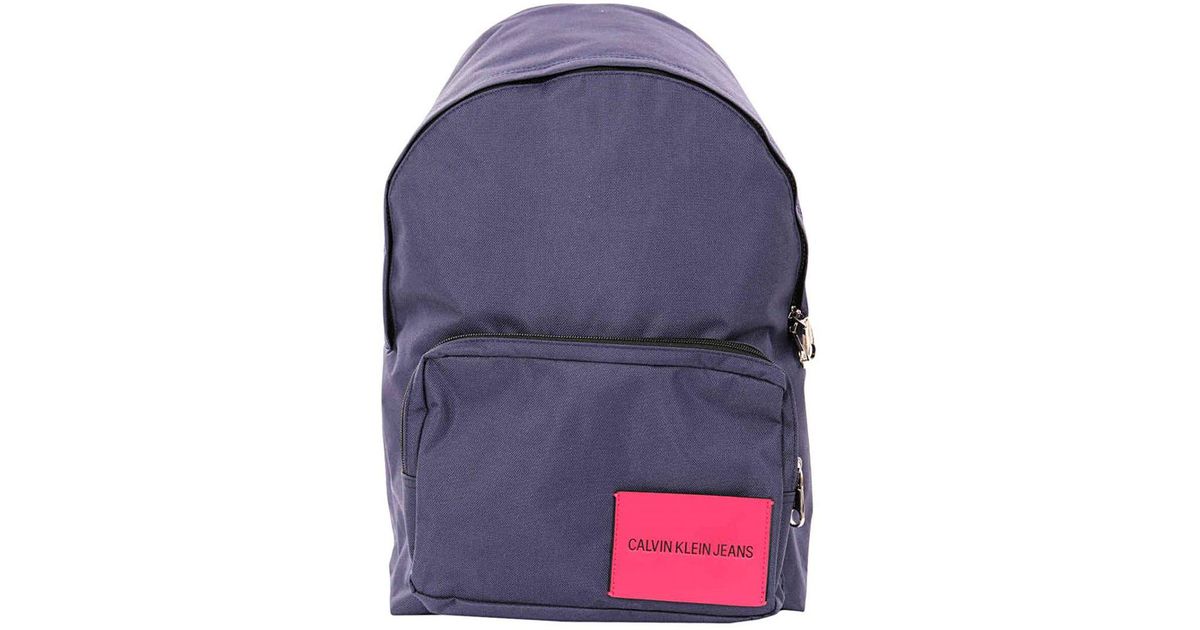 calvin klein blue backpack