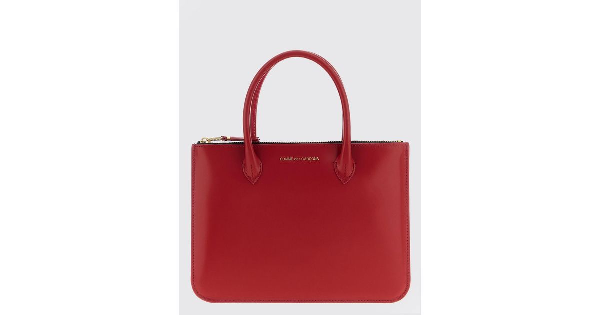 Comme des Garçons Leather Bag in Red for Men | Lyst