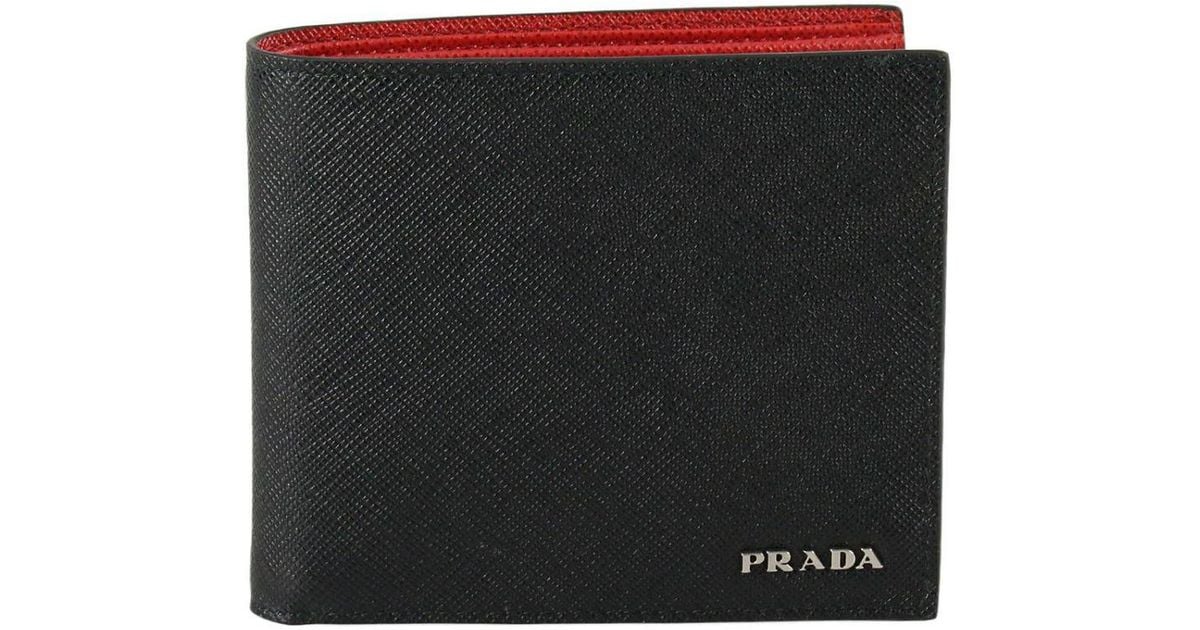 Prada Wallet Men in Black for Men | Lyst