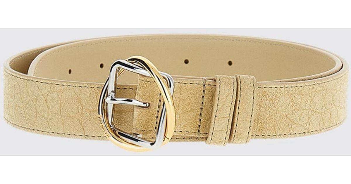 Jacquemus Salon Thin Croc-Embossed Suede Belt, Beige Jacquemus The Salon Leather Belt - Brown | Editorialist main image 2