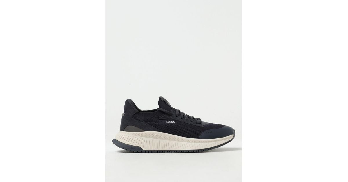 Hugo boss store navy trainers