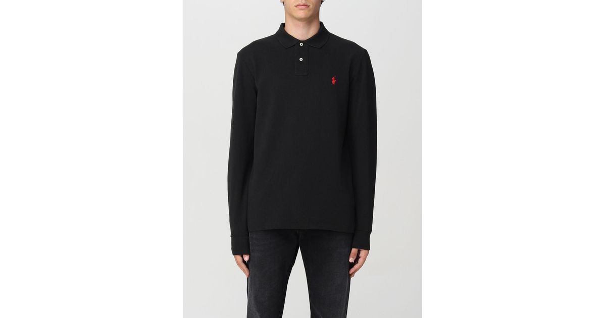 Polo Ralph Lauren Polo Shirt in Black for Men Lyst Canada