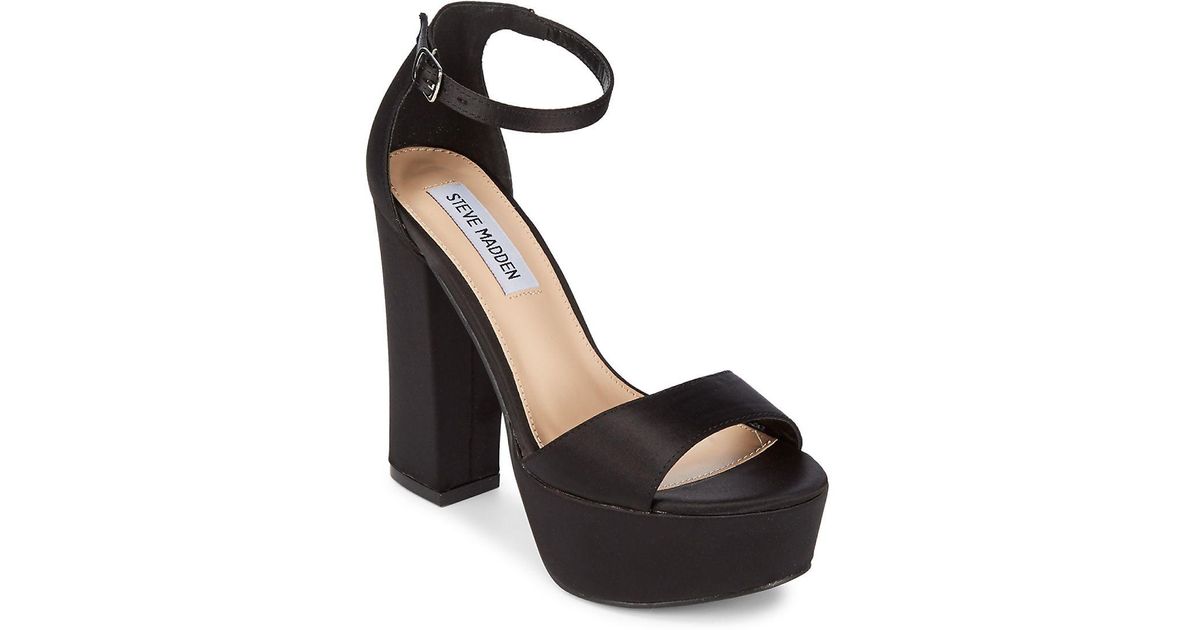 stacked platform sandals