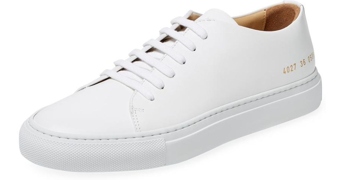 common projects court leather sneakers