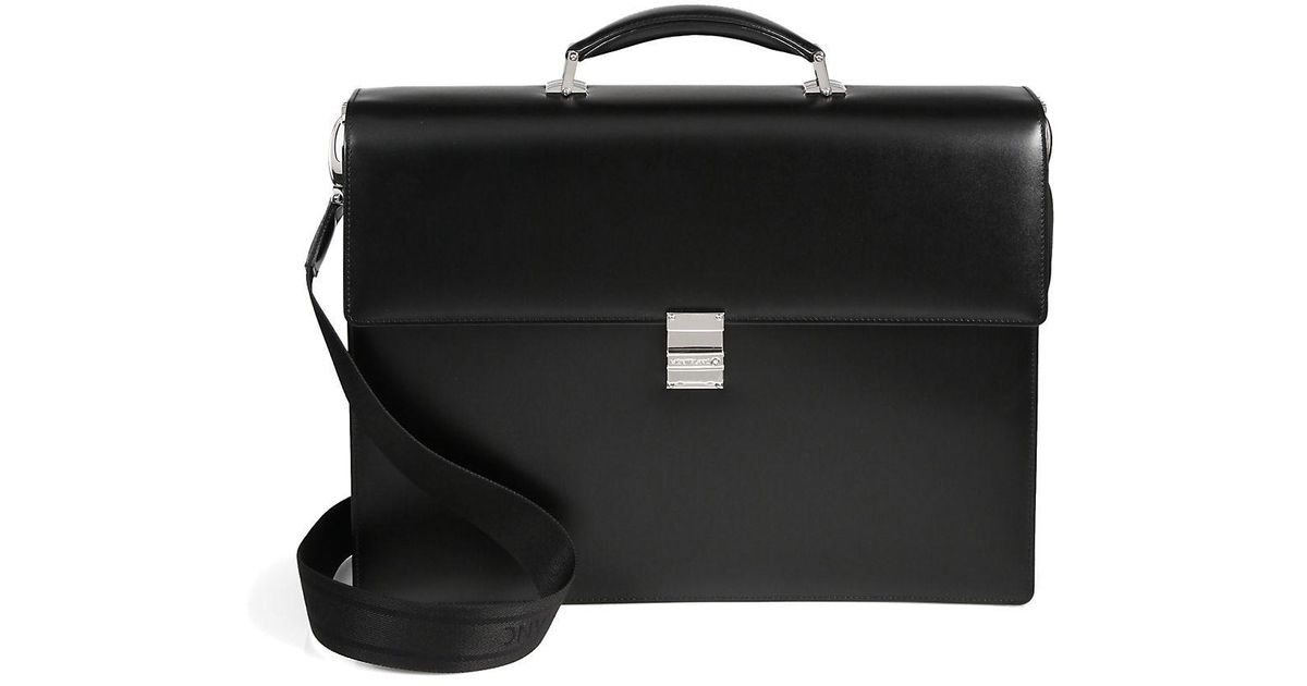 Montblanc Meisterstück Double Gusset Briefcase Shoulder Bag In Real