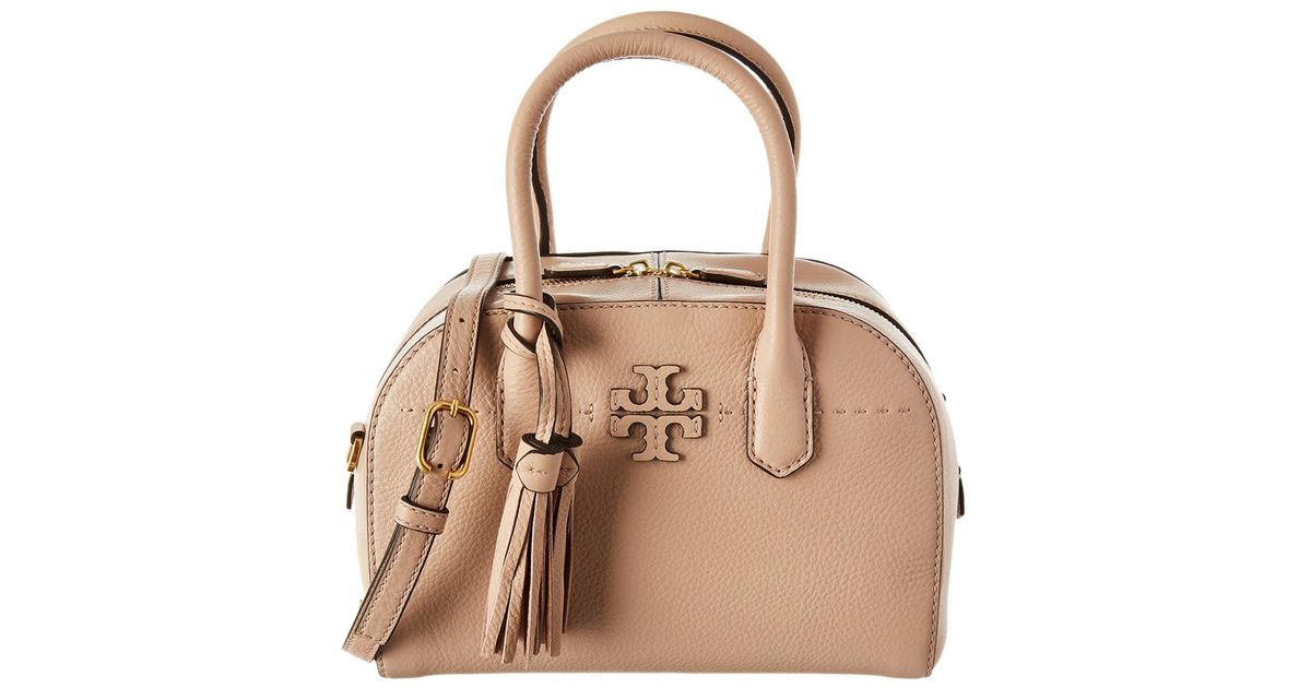 Tory Burch Mcgraw Small Leather Satchel | Lyst