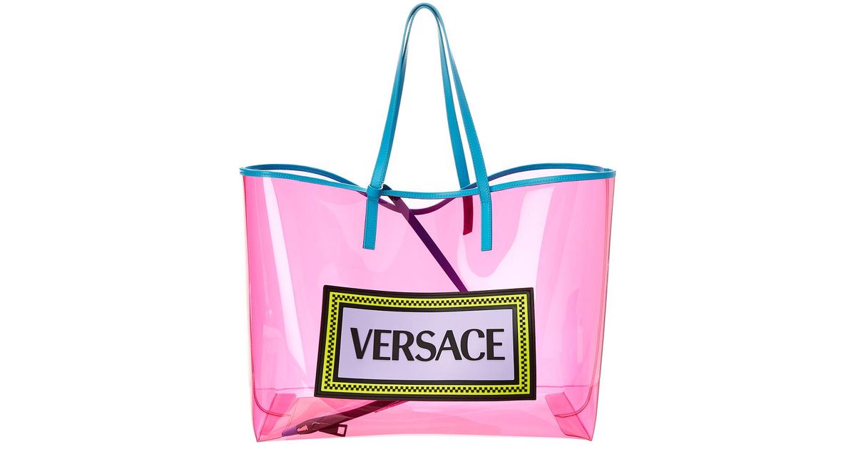 Versace vinyl tote Clearance