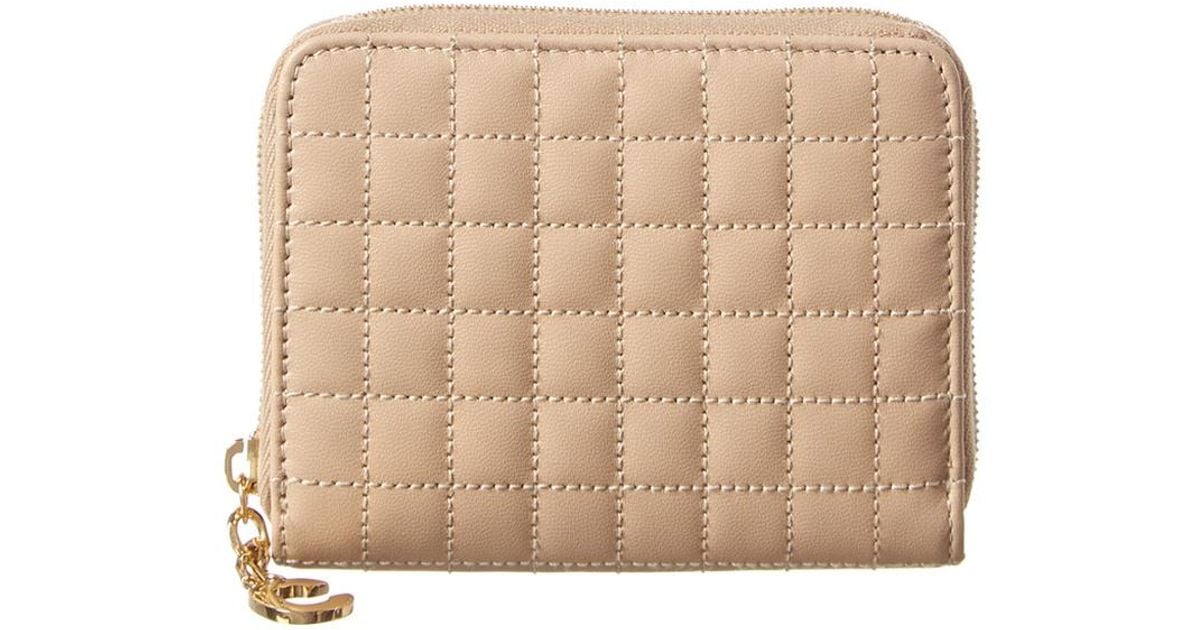 celine compact zipped wallet