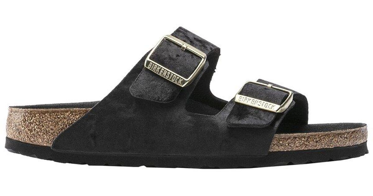 birkenstock velvet black