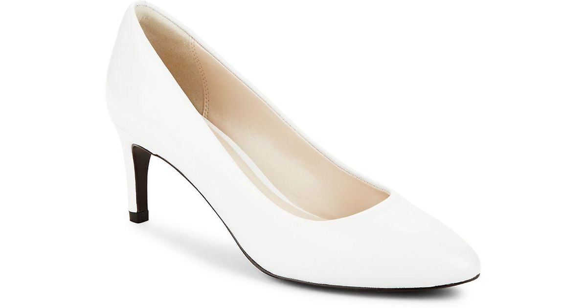 cole haan white heels