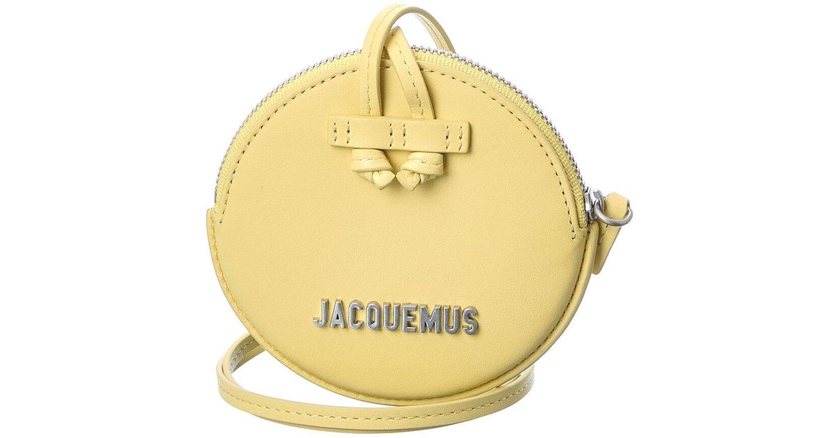 Jacquemus Le Pitchou Leather Coin Purse in Yellow Lyst