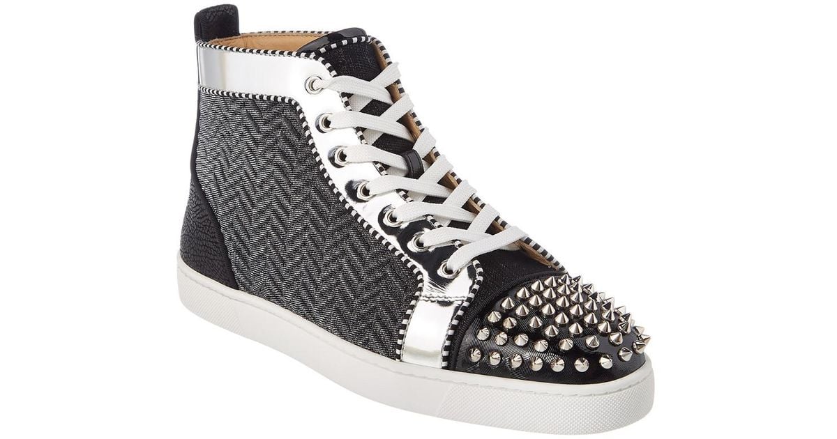 Lou Spikes woman - High-top sneakers - Silver - Christian Louboutin