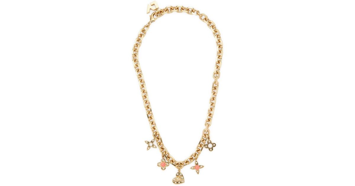 Louis Vuitton Leather Vintage Hide And Seek Necklace in Gold (Metallic) -  Lyst