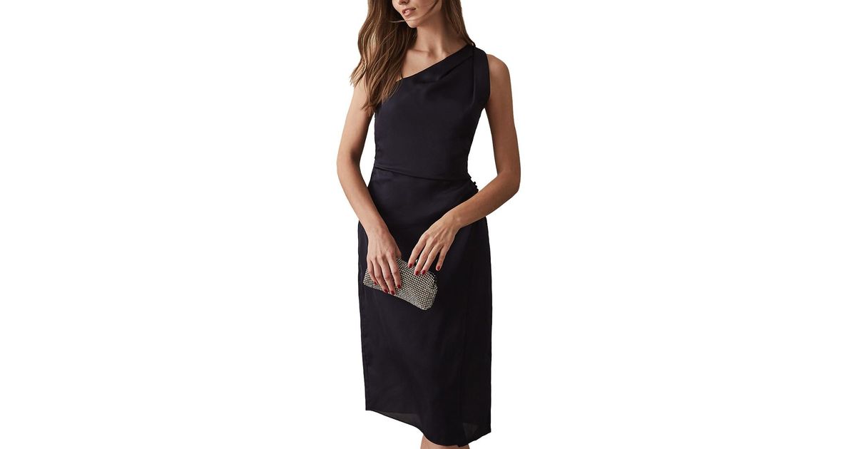 reiss positano dress navy