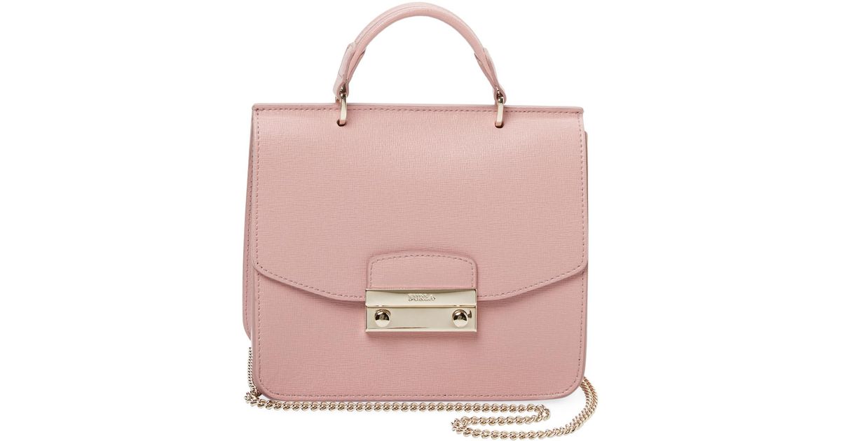 Furla Leather Julia Mini Top Handle Satchel Lyst